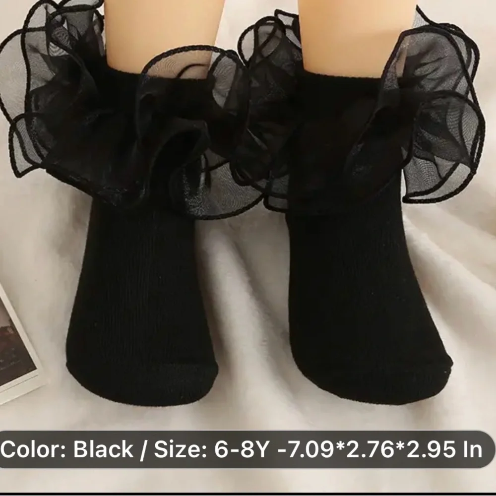 Lil’ Miss Fancy Feet Adorable Lace Ruffle Socks